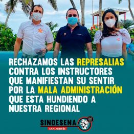 Instructores del SENA denuncian atropellos y falta de liderazgo en San Andrés