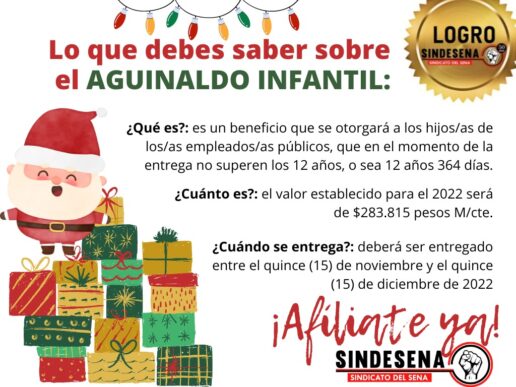 Lo Que Debes Saber Sobre El Aguinaldo Infantil Sindesena